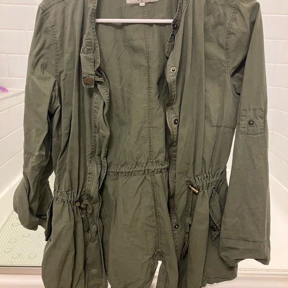 Army Green Utility Jacket - Picture 2 of 5